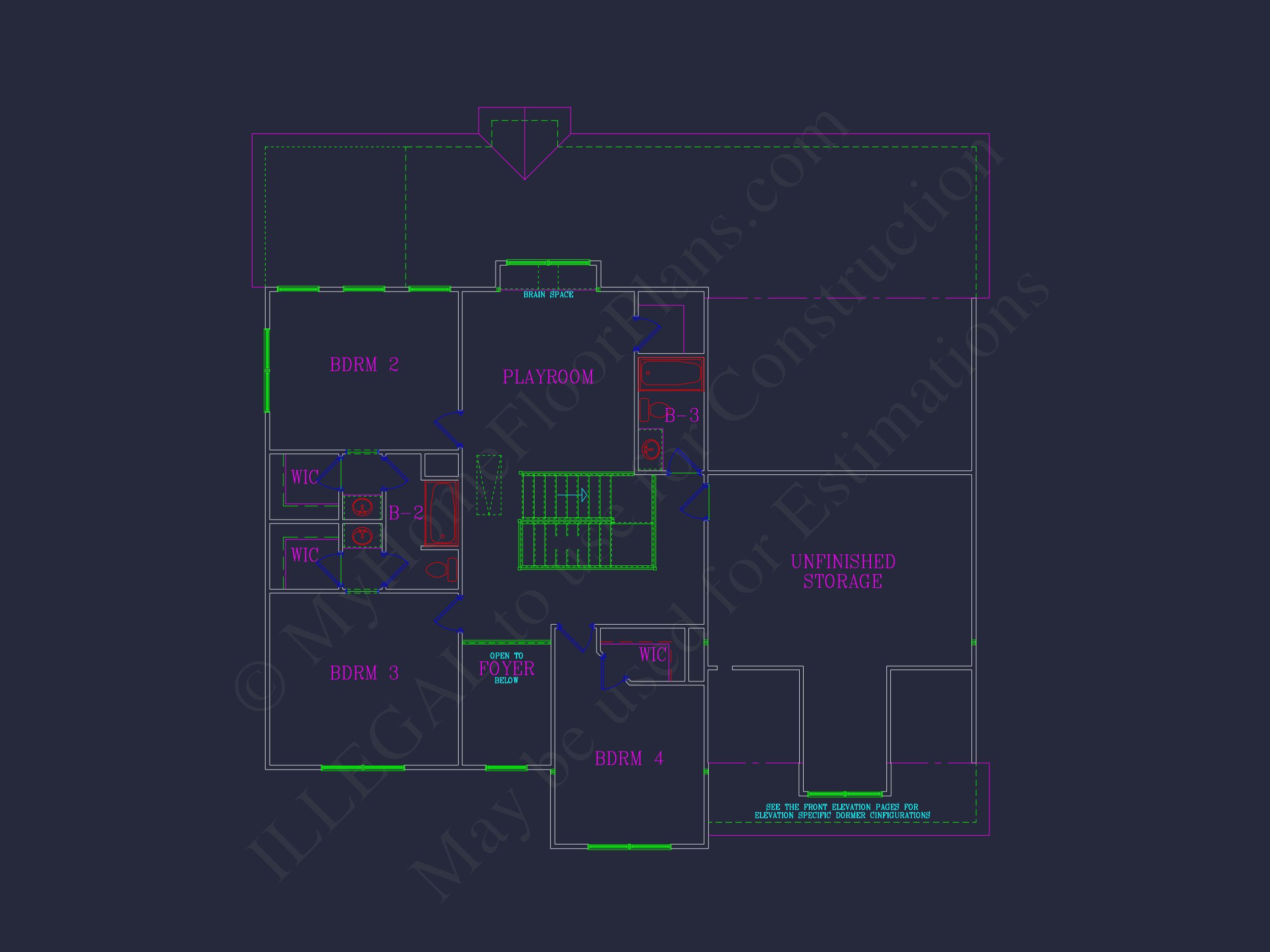 Elegant house Plan: Detailed Blueprints,CAD Designs & Floor Plans