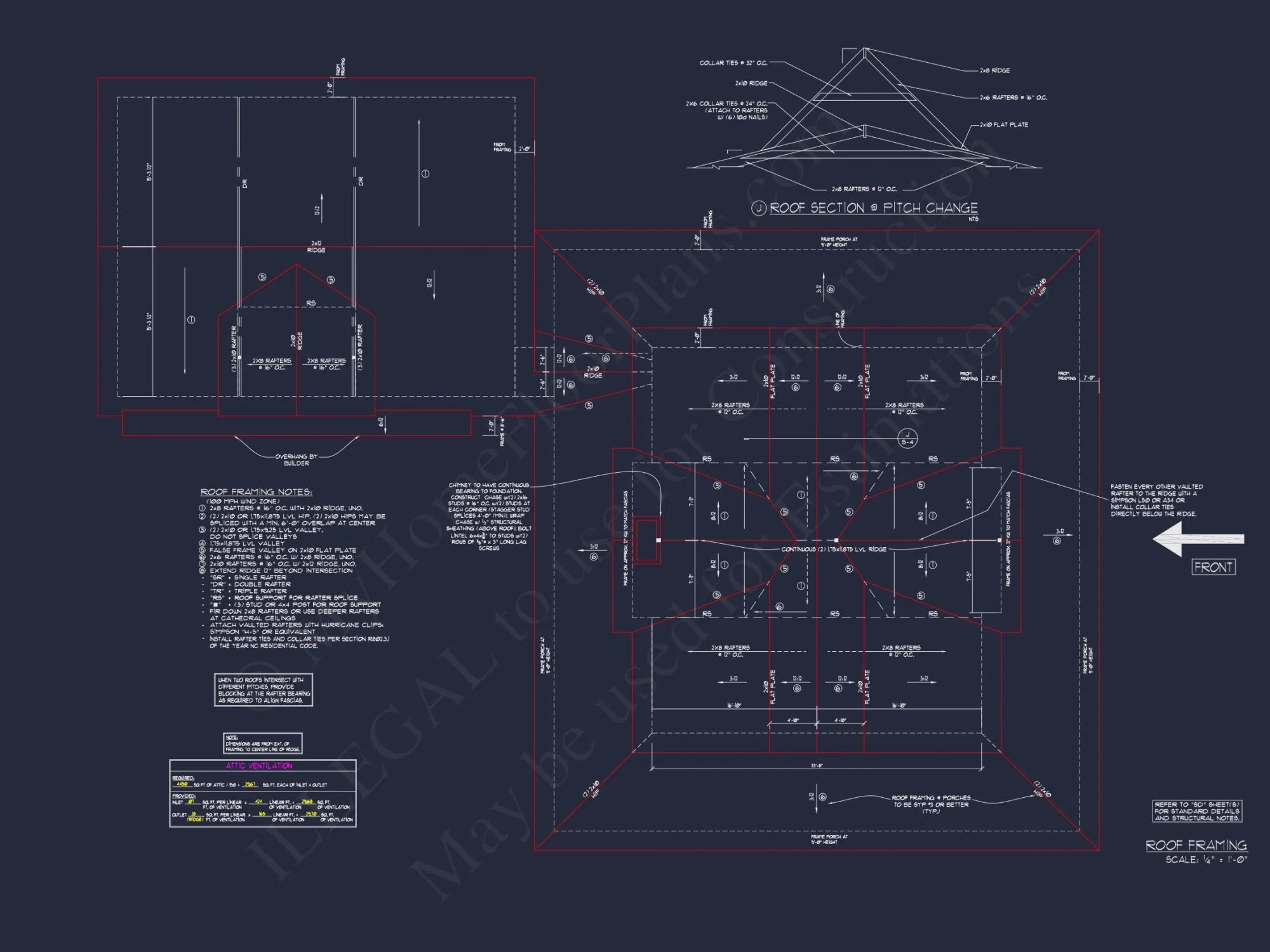 Elegant house Plan: Detailed Floor Plan Blueprints