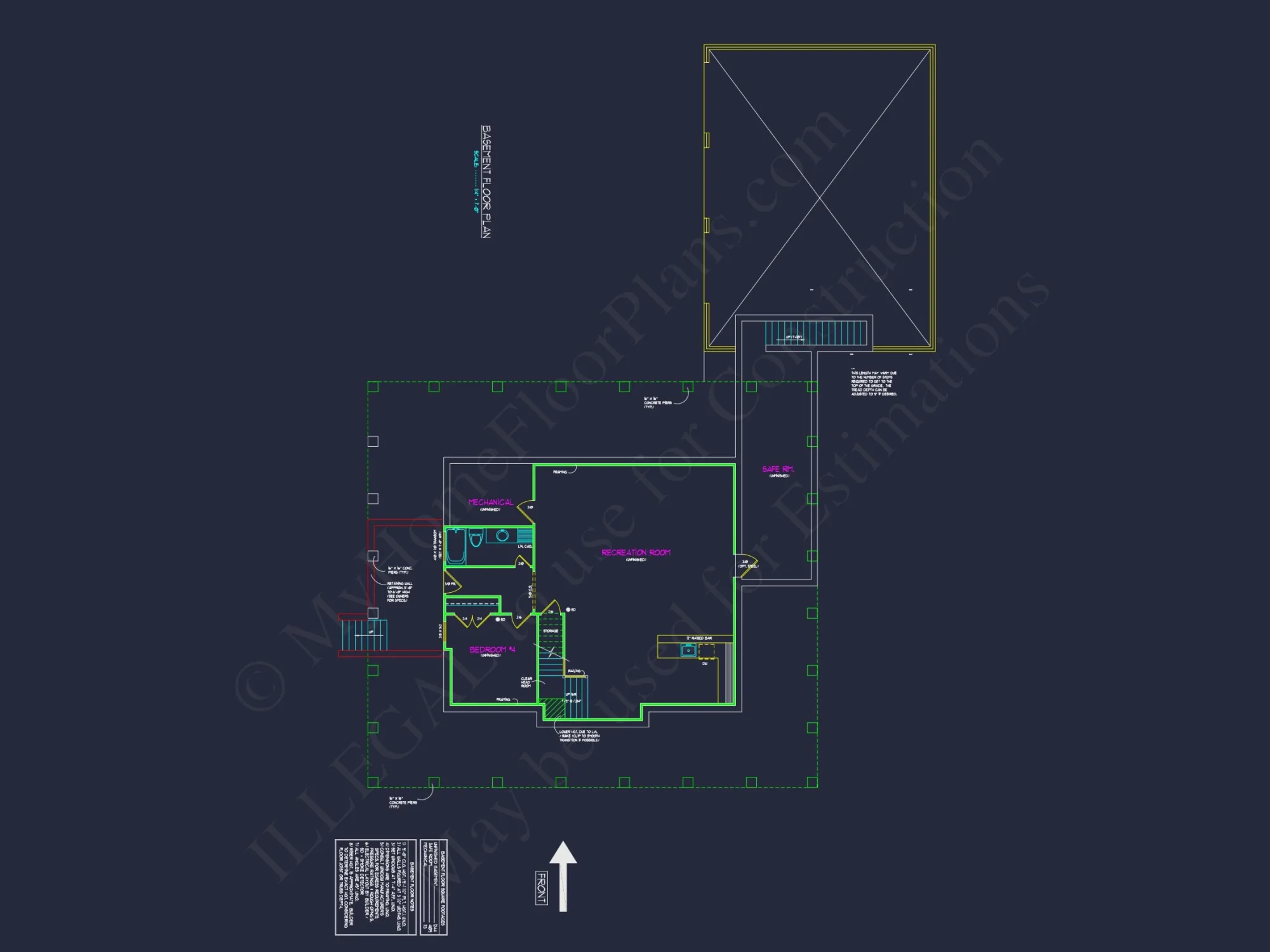 Elegant house Plan: Detailed Floor Plan Blueprints