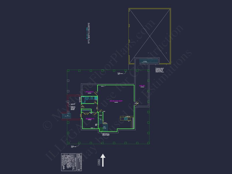 Elegant house Plan: Detailed Floor Plan Blueprints
