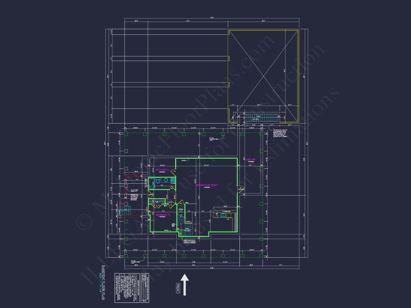 Elegant house Plan: Detailed Floor Plan Blueprints