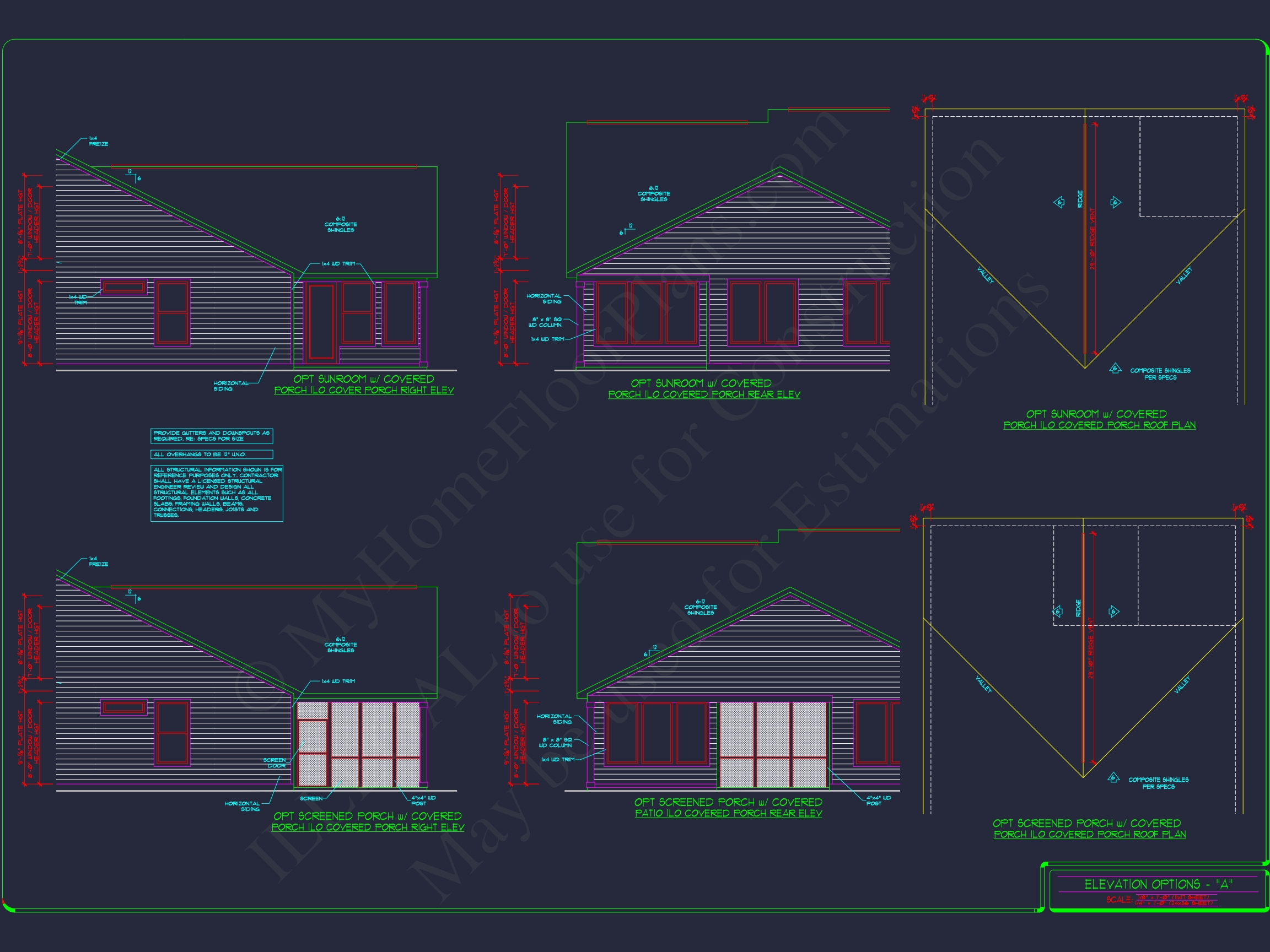 Elegant Home Plan: Detailed Floor Plans with CAD Designs