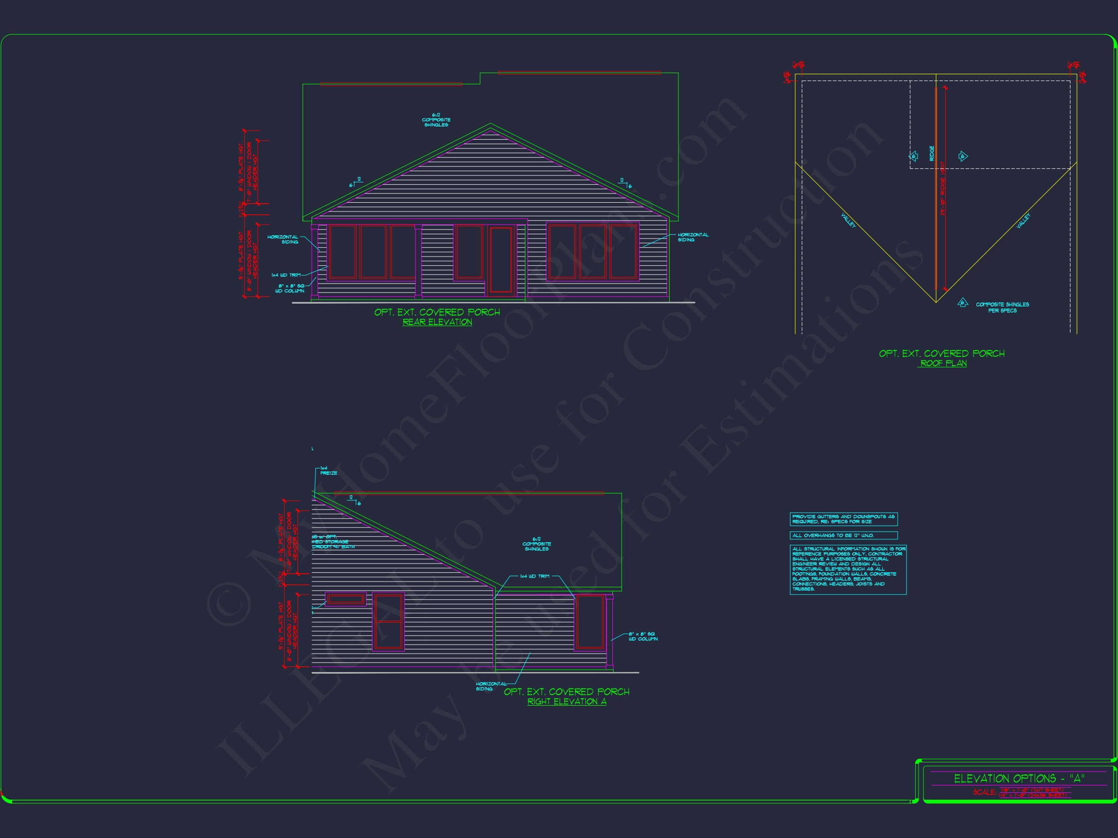 Elegant Home Plan: Detailed Floor Plans with CAD Designs