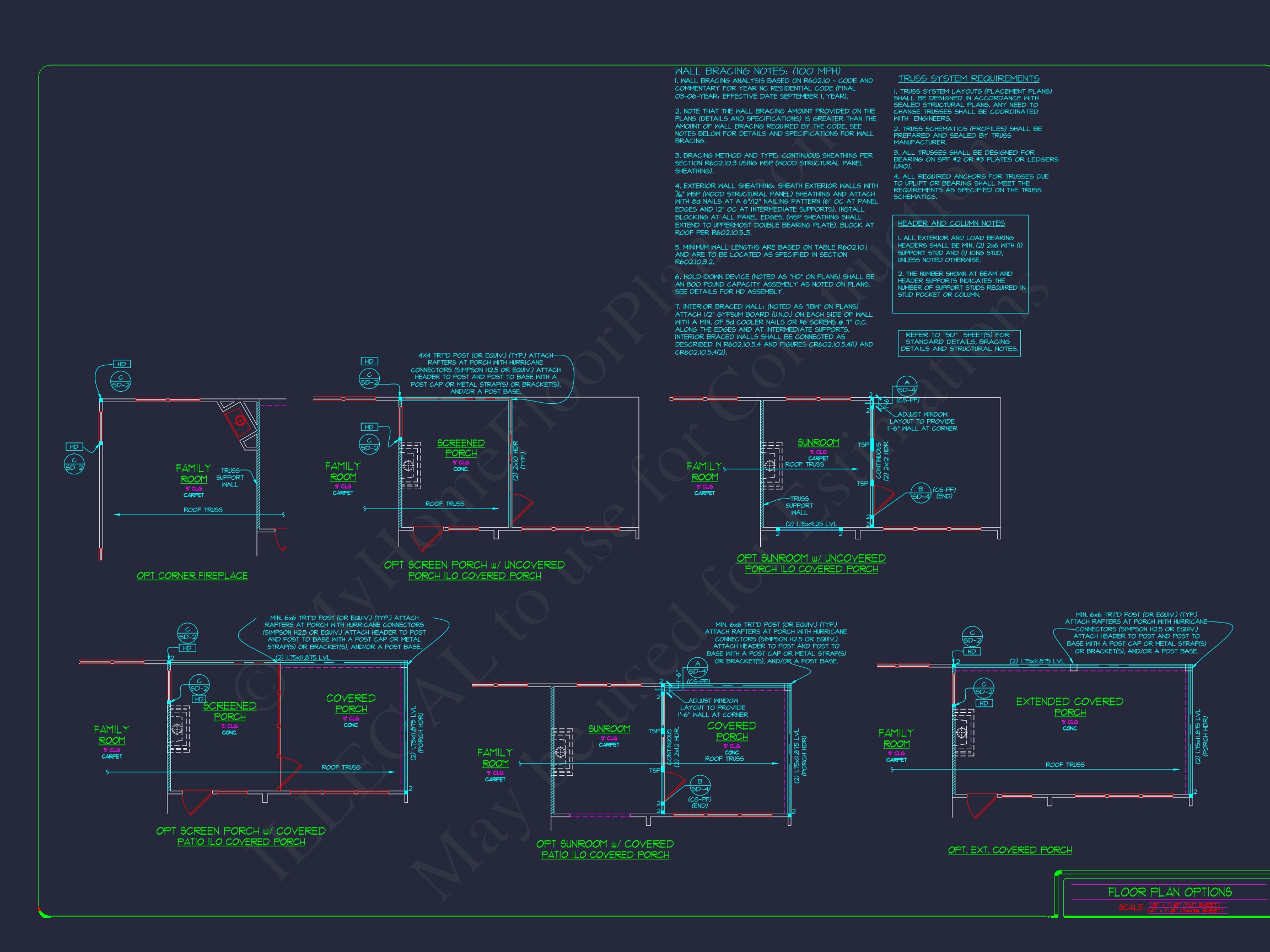 Elegant Home Plan: Detailed Floor Plans with CAD Designs