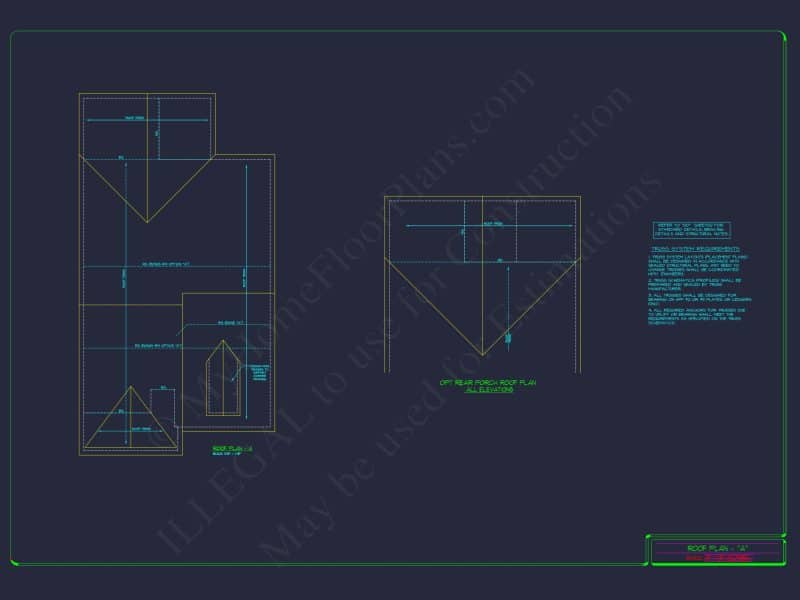 Elegant house Plan: Detailed Floor Plans with CAD Designs