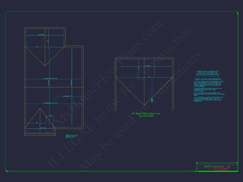Elegant house Plan: Detailed Floor Plans with CAD Designs