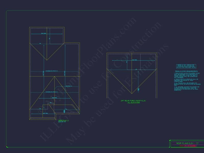 Elegant house Plan: Detailed Floor Plans with CAD Designs