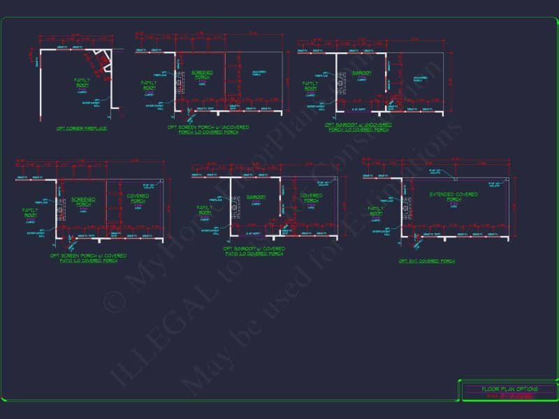 Elegant house Plan: Detailed Floor Plans with CAD Designs