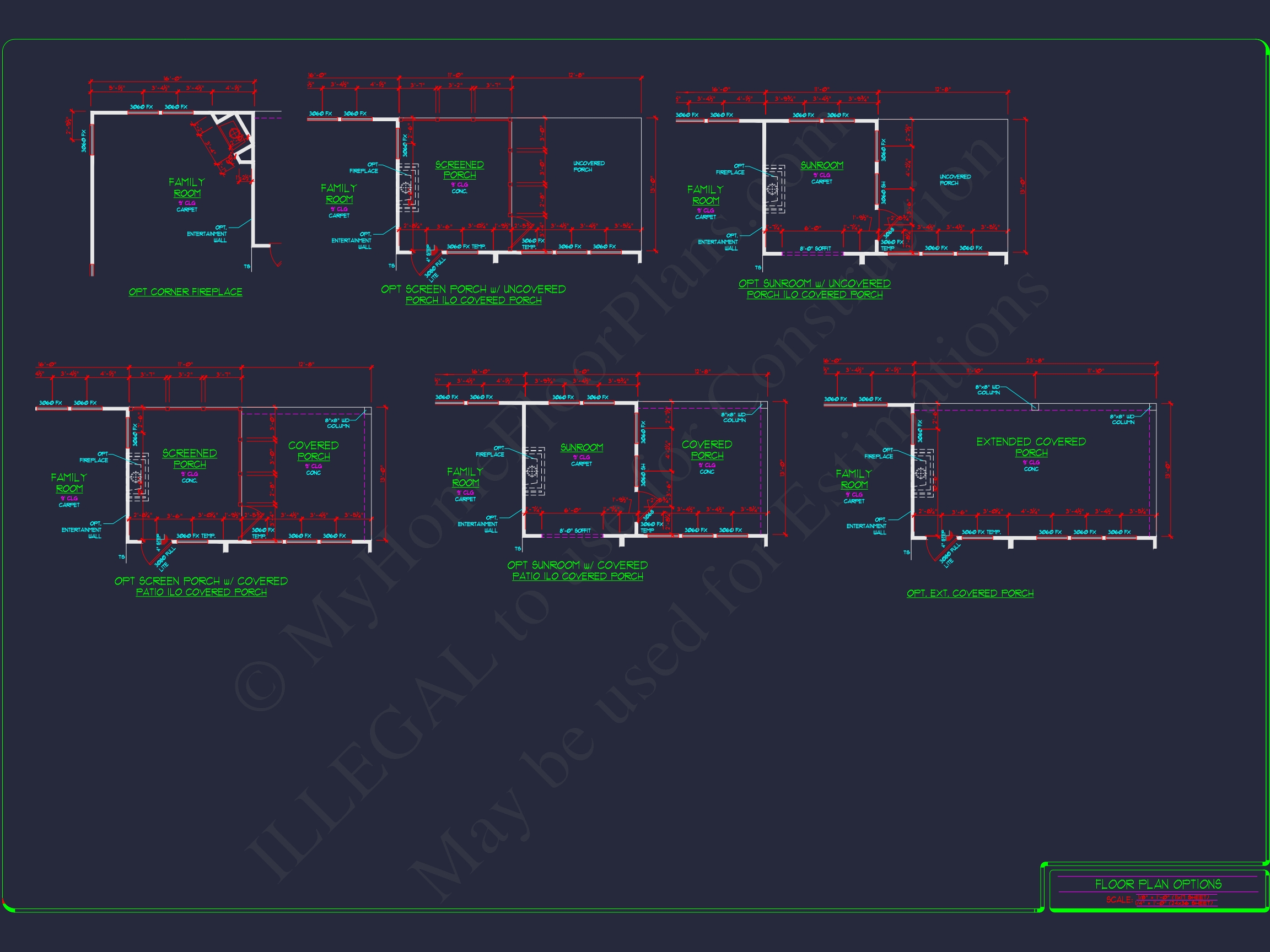 Elegant Home Plan: Detailed Floor Plans with CAD Designs