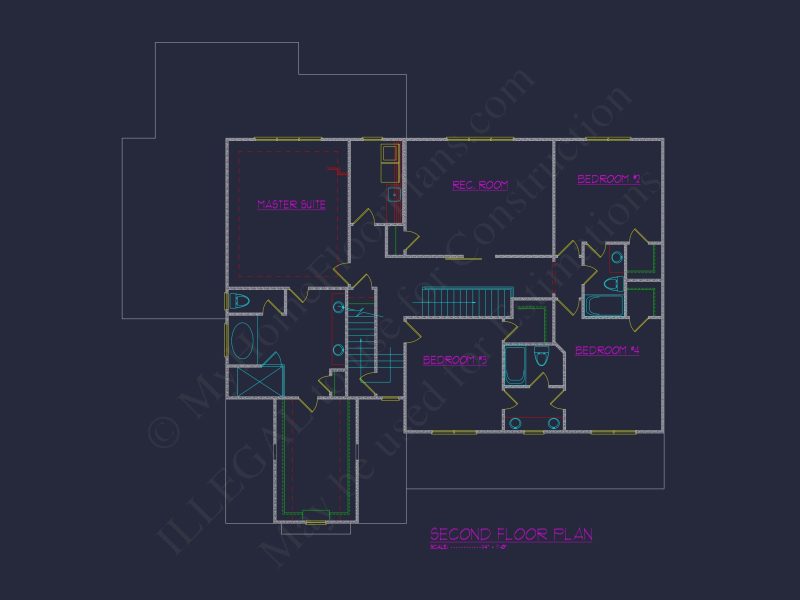 Elegant house Plan: Floor Designs and Architectural Blueprint