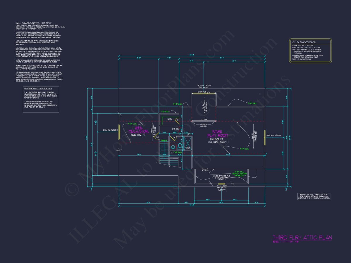 Elegant house Plan: Floor Designs and Architectural Blueprint