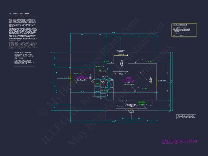 Elegant house Plan: Floor Designs and Architectural Blueprint