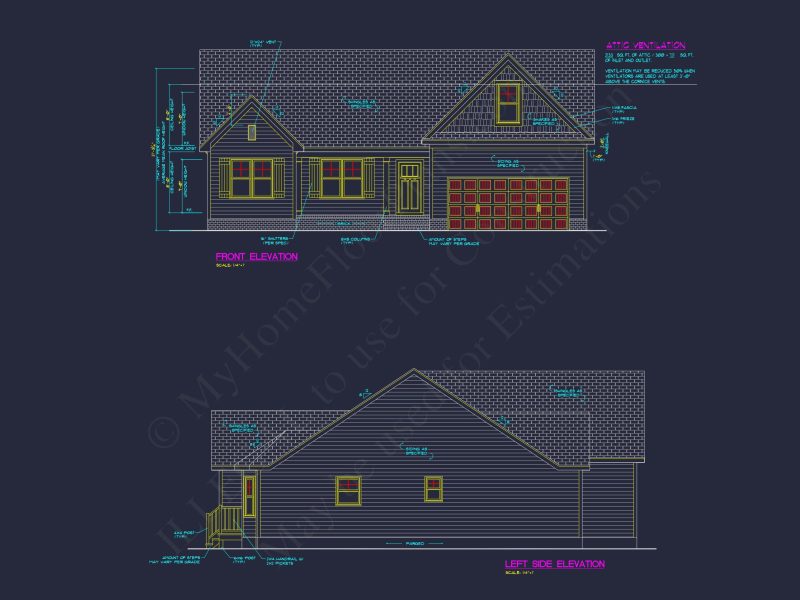 Elegant house Plan: Floor and Blueprint Designs for Architectural Excellence