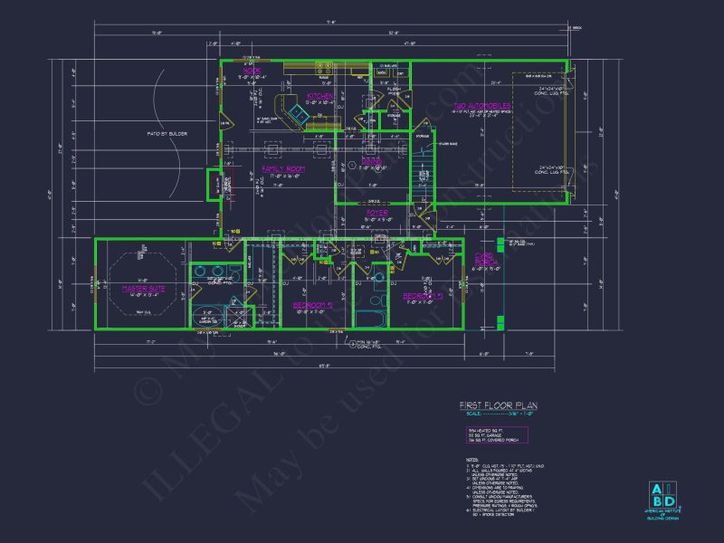 Elegant house Plan with 1.5 Floors, CAD Blueprints & Designs
