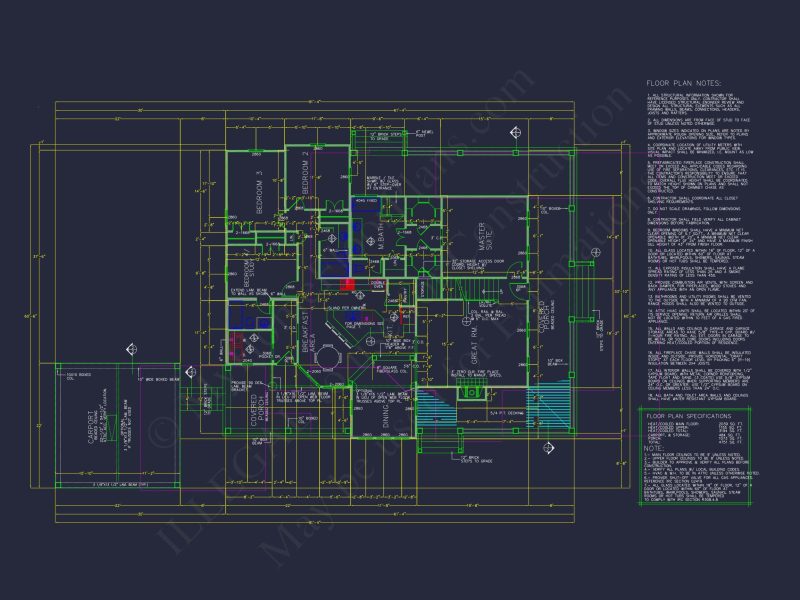 Elegant house Plan with 1.5 Floors, Full CAD Blueprint Designs