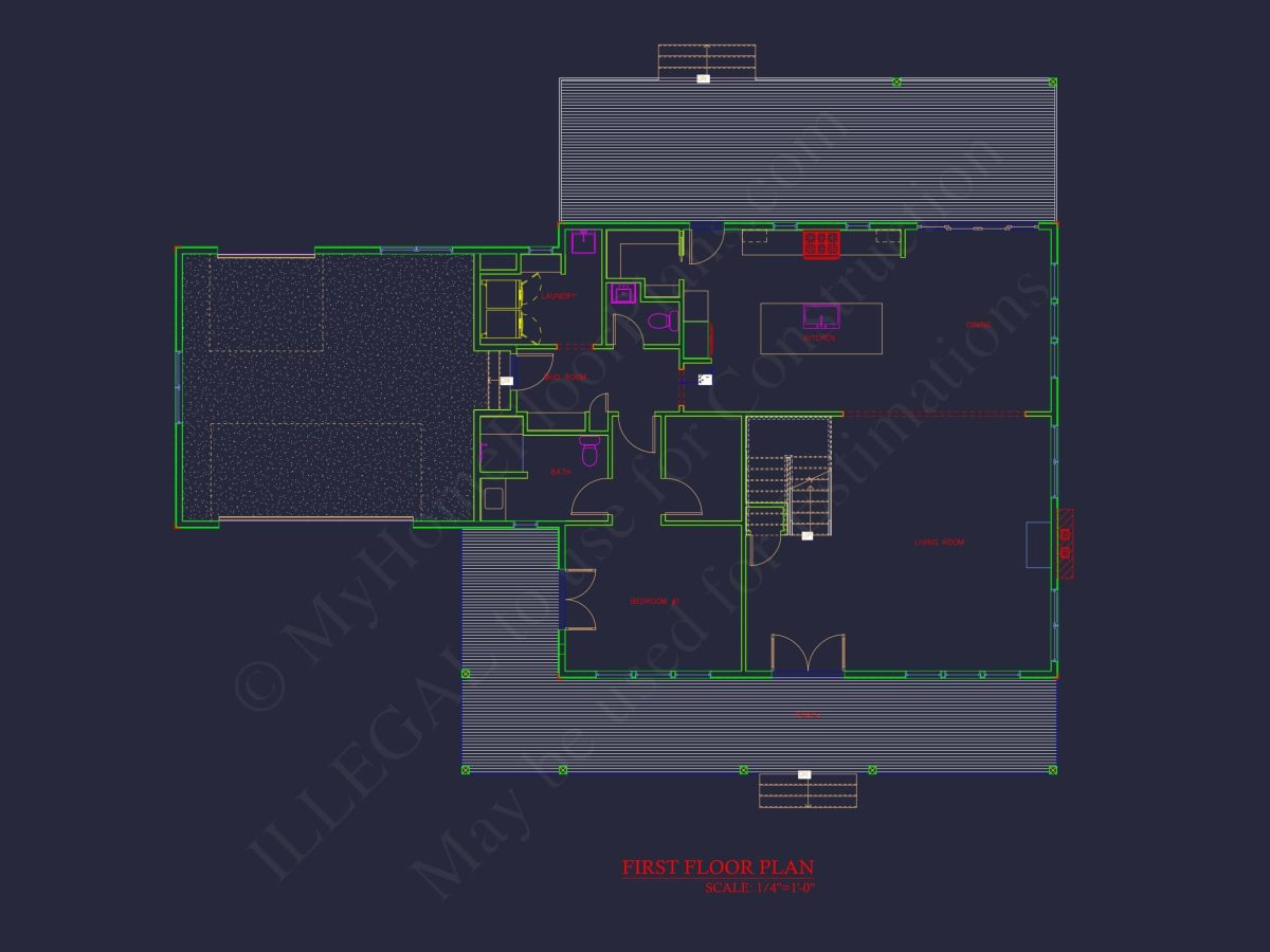 Elegant house Plan with 2 Floors, 4 Bedrooms & CAD Designs