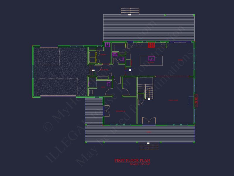 Elegant house Plan with 2 Floors, 4 Bedrooms & CAD Designs