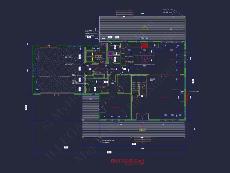 Elegant house Plan with 2 Floors, 4 Bedrooms & CAD Designs
