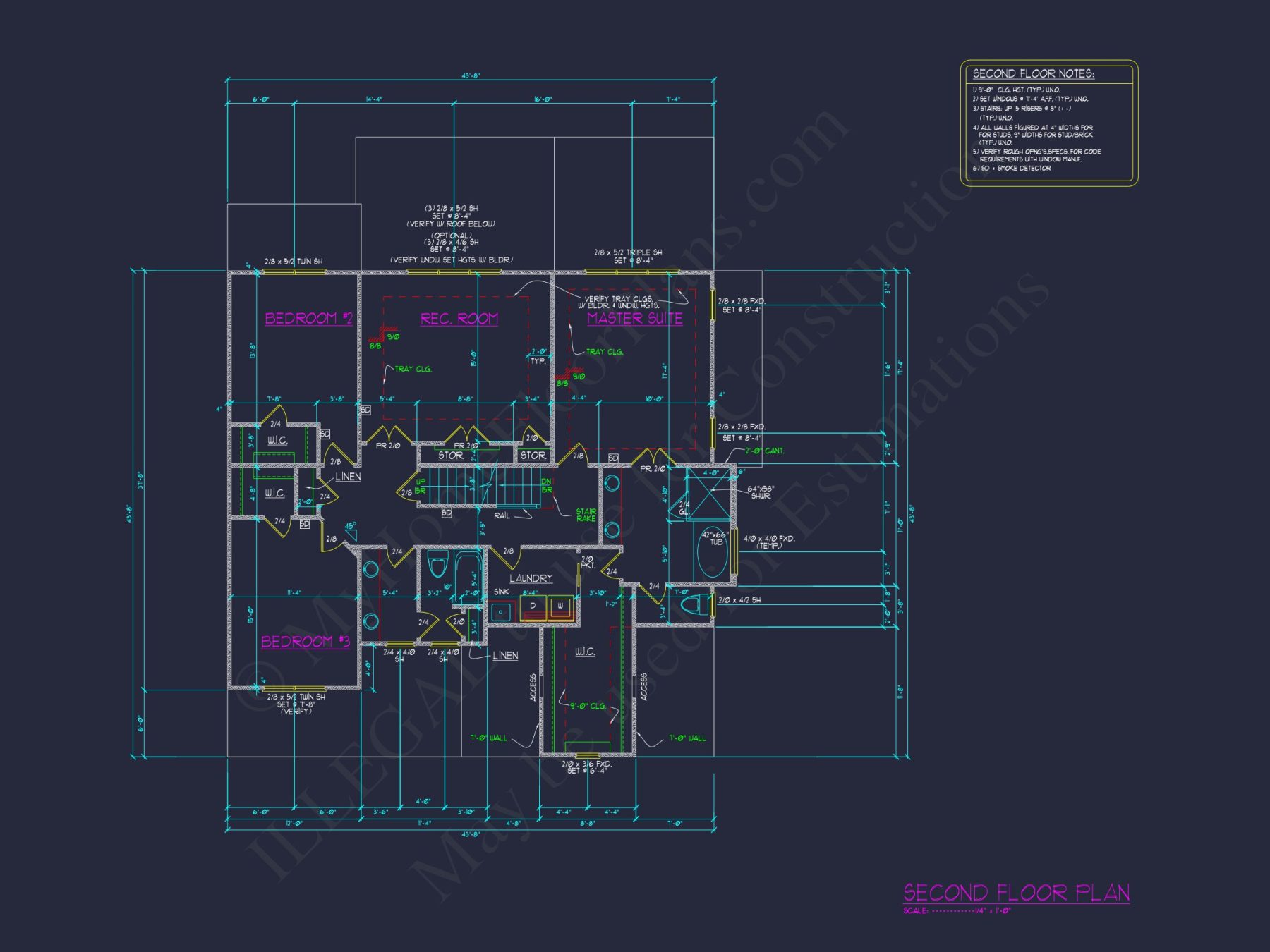 Elegant house Plan with 2 Floors, CAD Blueprint & Design Details