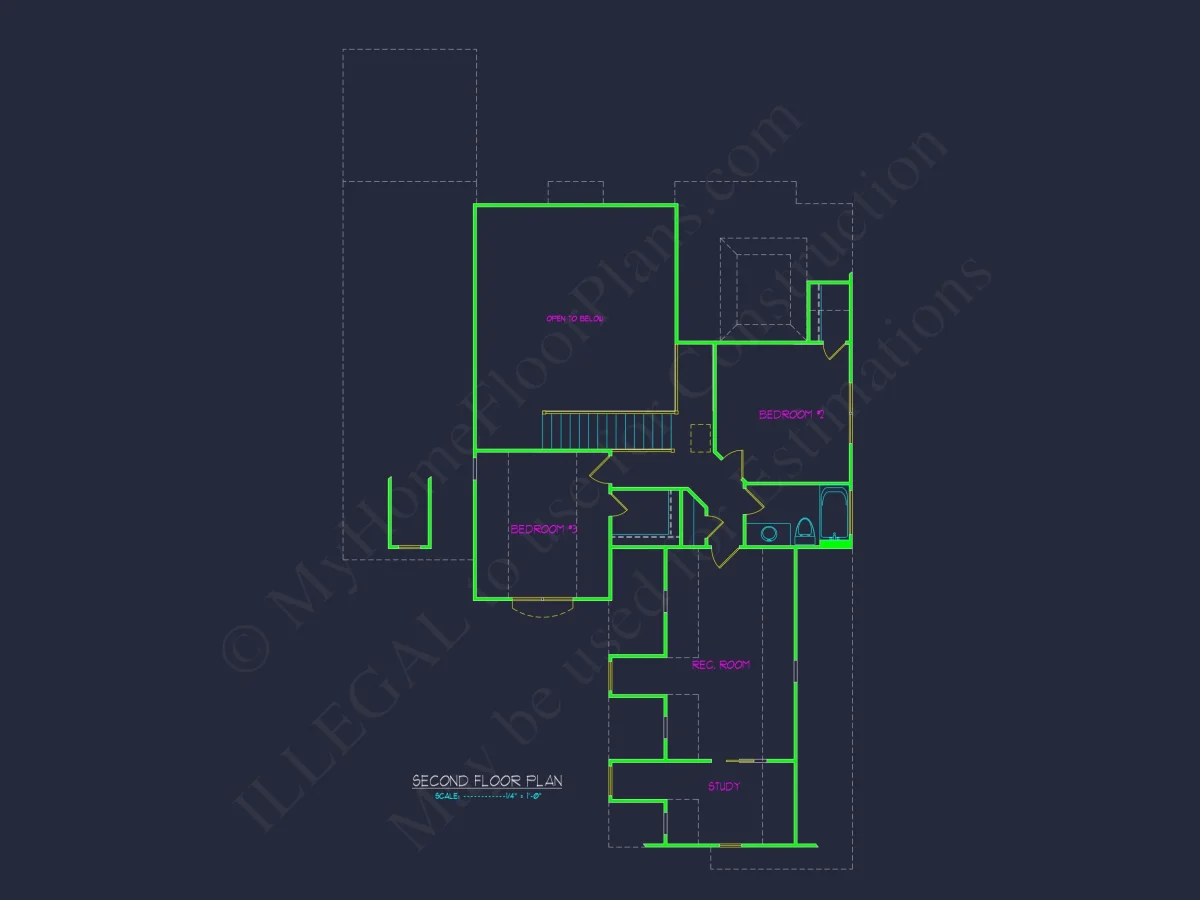 Elegant house Plan with 2 Floors, CAD Blueprint & Designs
