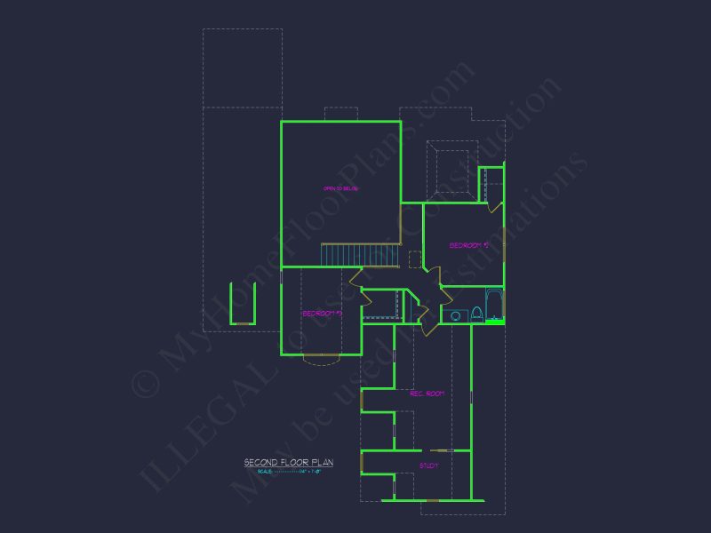 Elegant house Plan with 2 Floors, CAD Blueprint & Designs