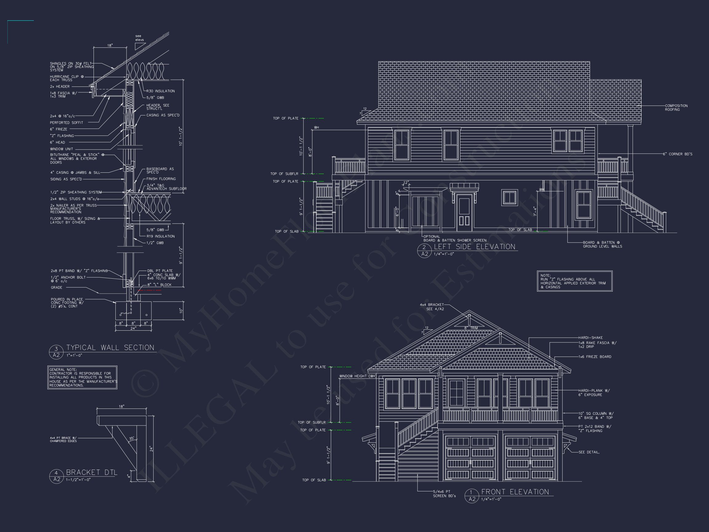 Elegant house Plan with 2 Floors,CAD Blueprint & Open Designs
