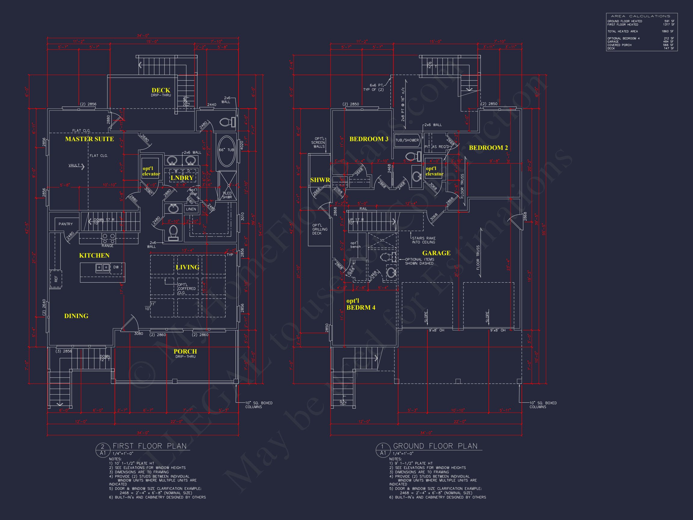Elegant house Plan with 2 Floors,CAD Blueprint & Open Designs
