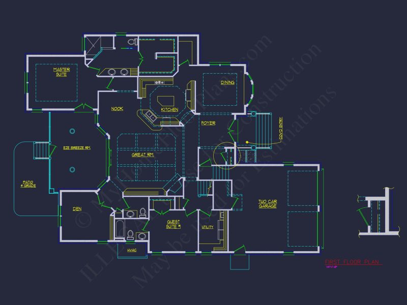 Elegant house Plan with 2 Stories, CAD Blueprints, and Design Features