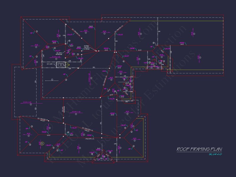 Elegant house Plan with 2-Story Blueprint and French Country Design