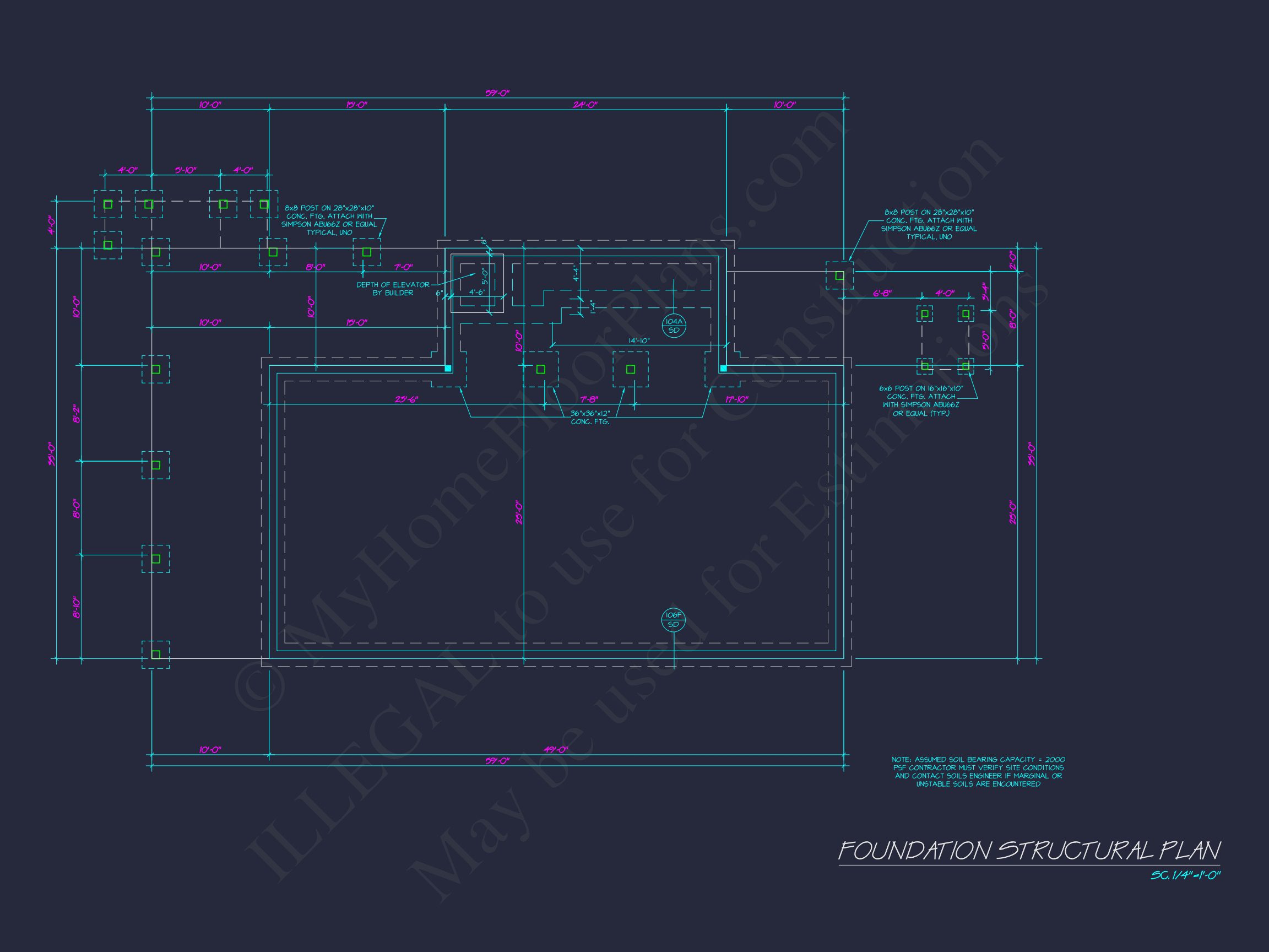 Elegant house Plan with 2-Story CAD Blueprint & Modern Designs