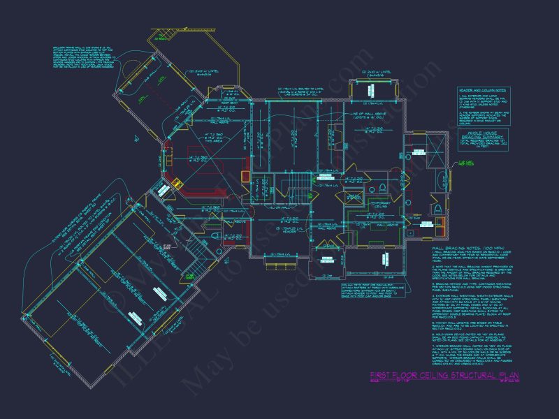 Elegant house Plan with 2-Story CAD Designs & Blueprint