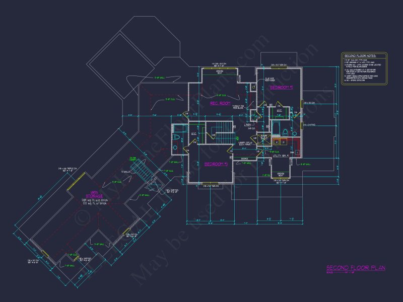 Elegant house Plan with 2-Story CAD Designs & Blueprint