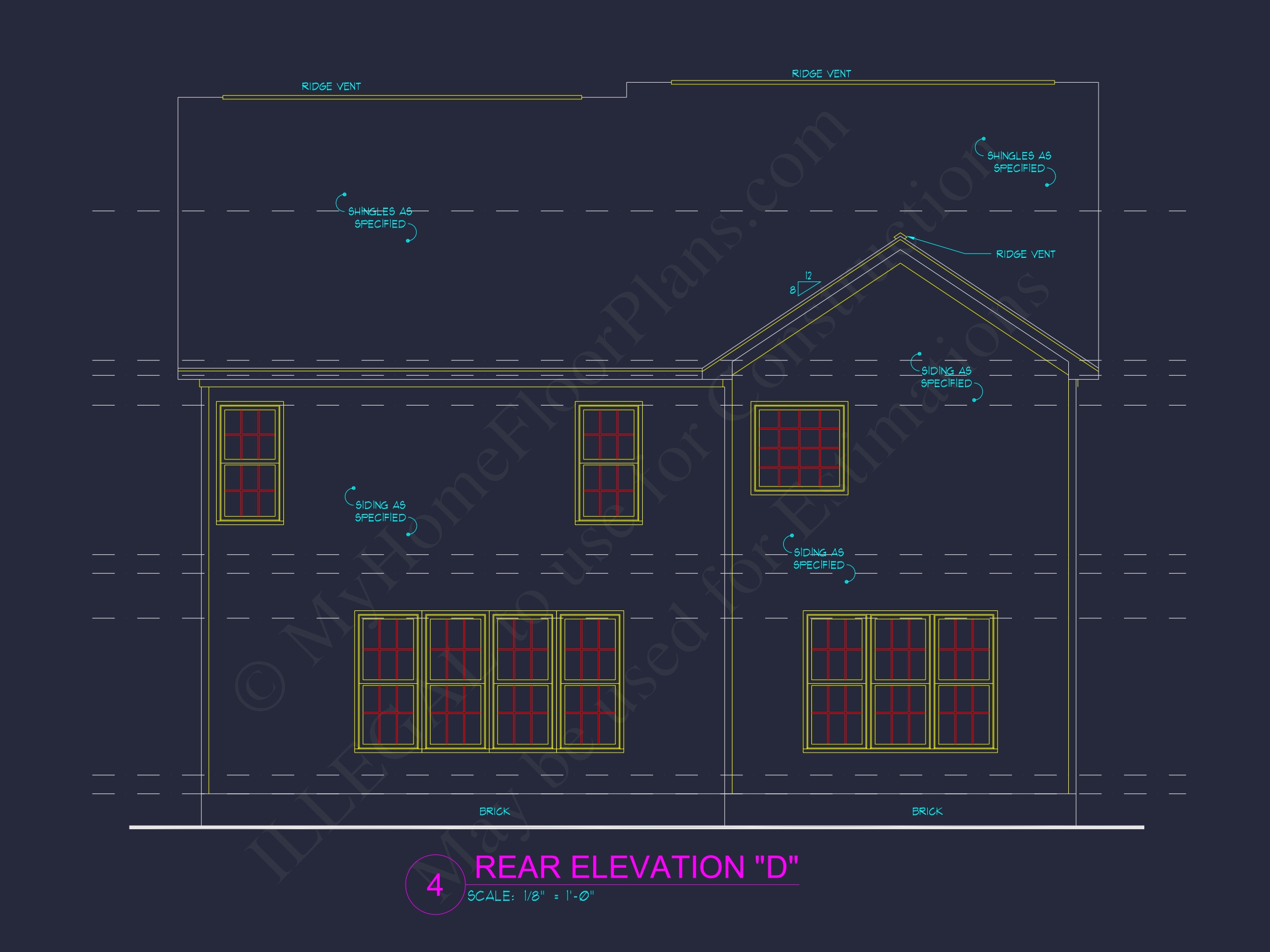 Elegant Home Plan with 2-Story CAD Floor Designs and Blueprint