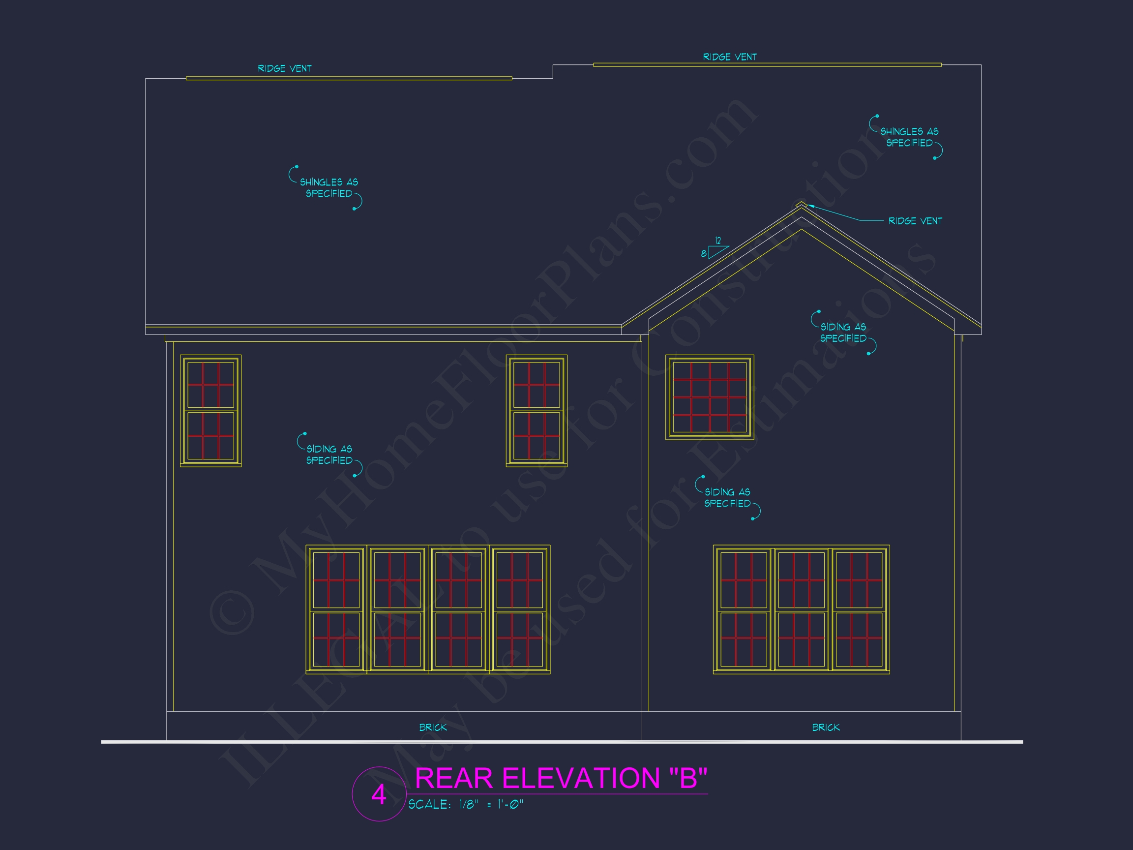 Elegant Home Plan with 2-Story CAD Floor Designs and Blueprint