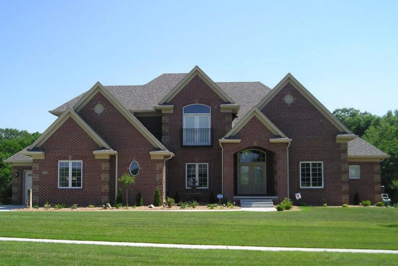 Elegant house Plan with 2-Story Design and Detailed CAD Blueprint