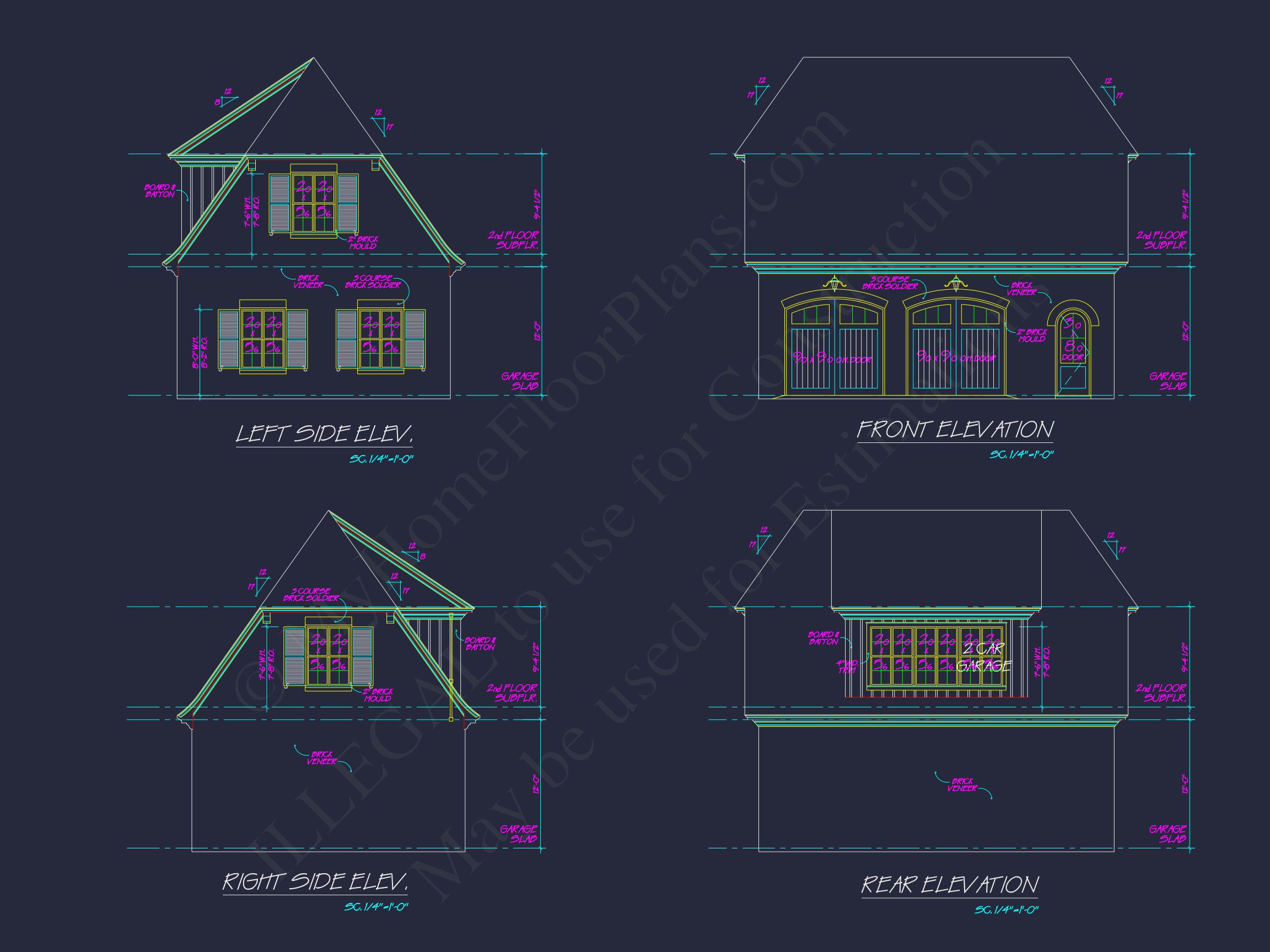 Elegant house Plan with 2-Story Design,CAD Architecture & Features