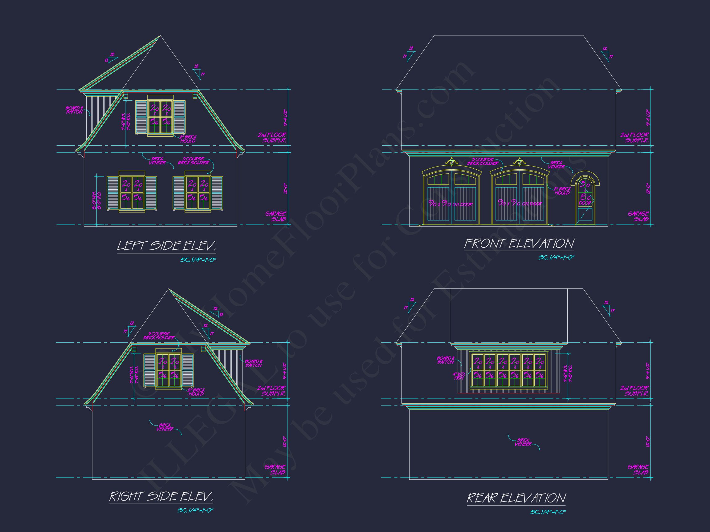 Elegant house Plan with 2-Story Design,CAD Architecture & Features