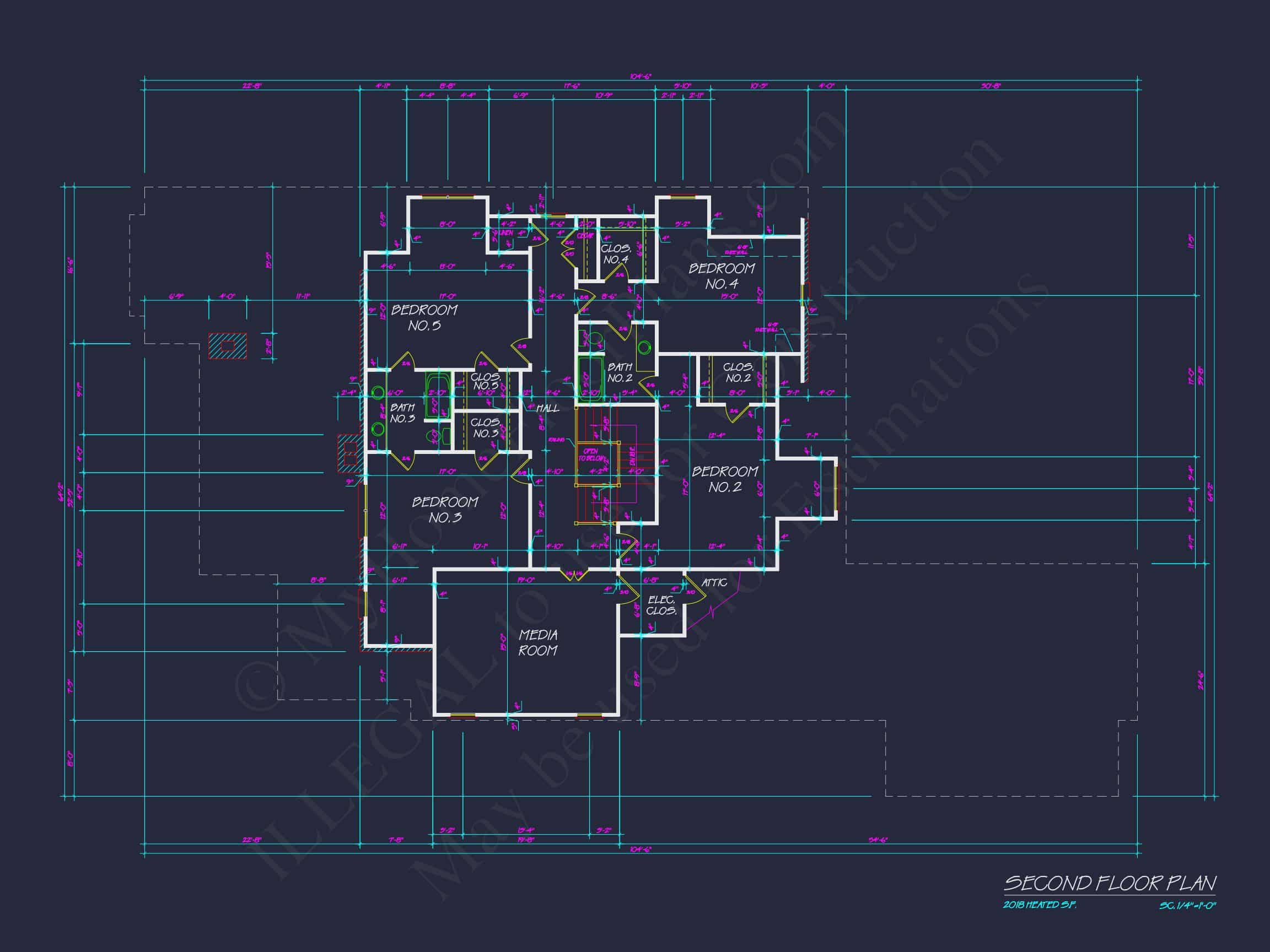 Elegant house Plan with 2-Story Design,CAD Architecture & Features