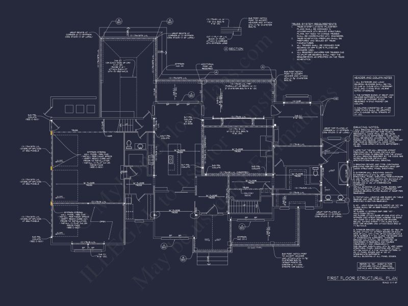 Elegant house Plan with 2-Story Floor Plan and Coastal Designs
