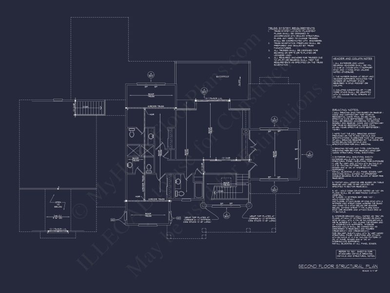 Elegant house Plan with 2-Story Floor Plan and Coastal Designs