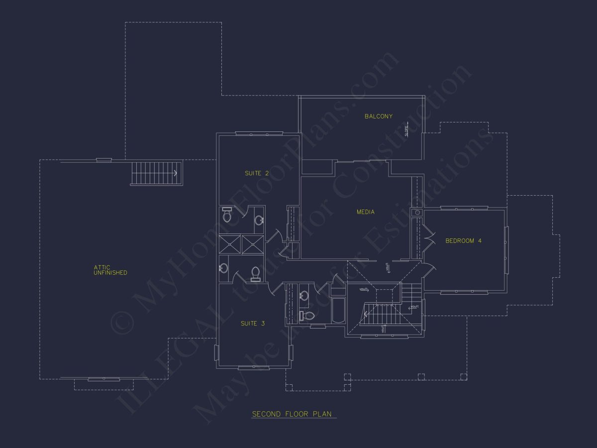 Elegant house Plan with 2-Story Floor Plan and Coastal Designs