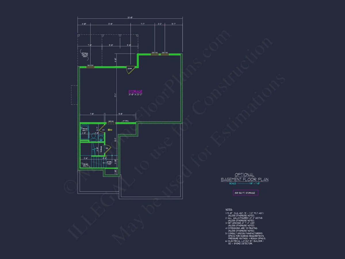 Elegant house Plan with 2-Story Floor Plan, CAD Designs & Blueprint