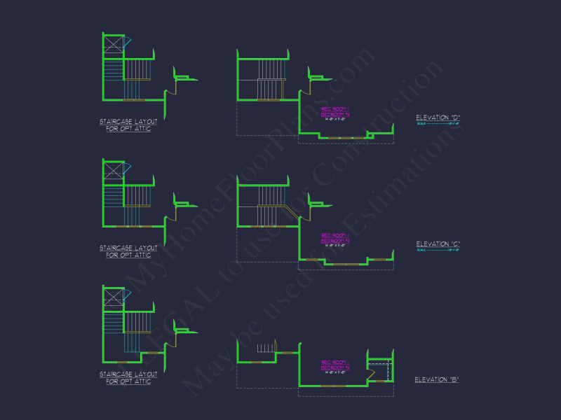 Elegant house Plan with 2-Story Floor Plan, CAD Designs & Blueprint