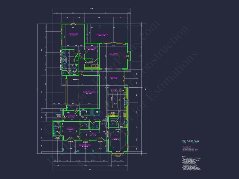 Elegant house Plan with 2 Story Floor Plans