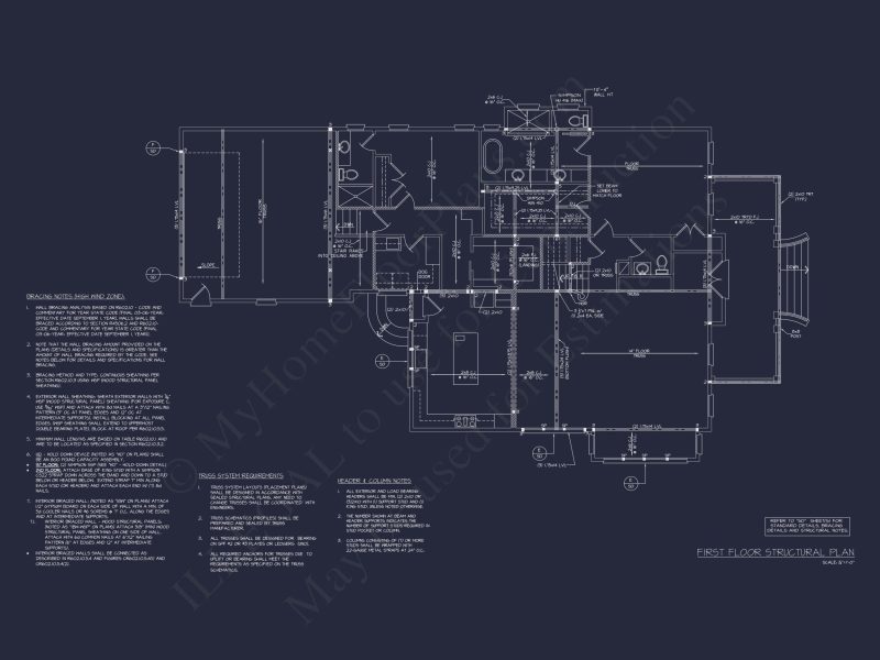 Elegant house Plan with 2 Story Floors, CAD Designs & Blueprints