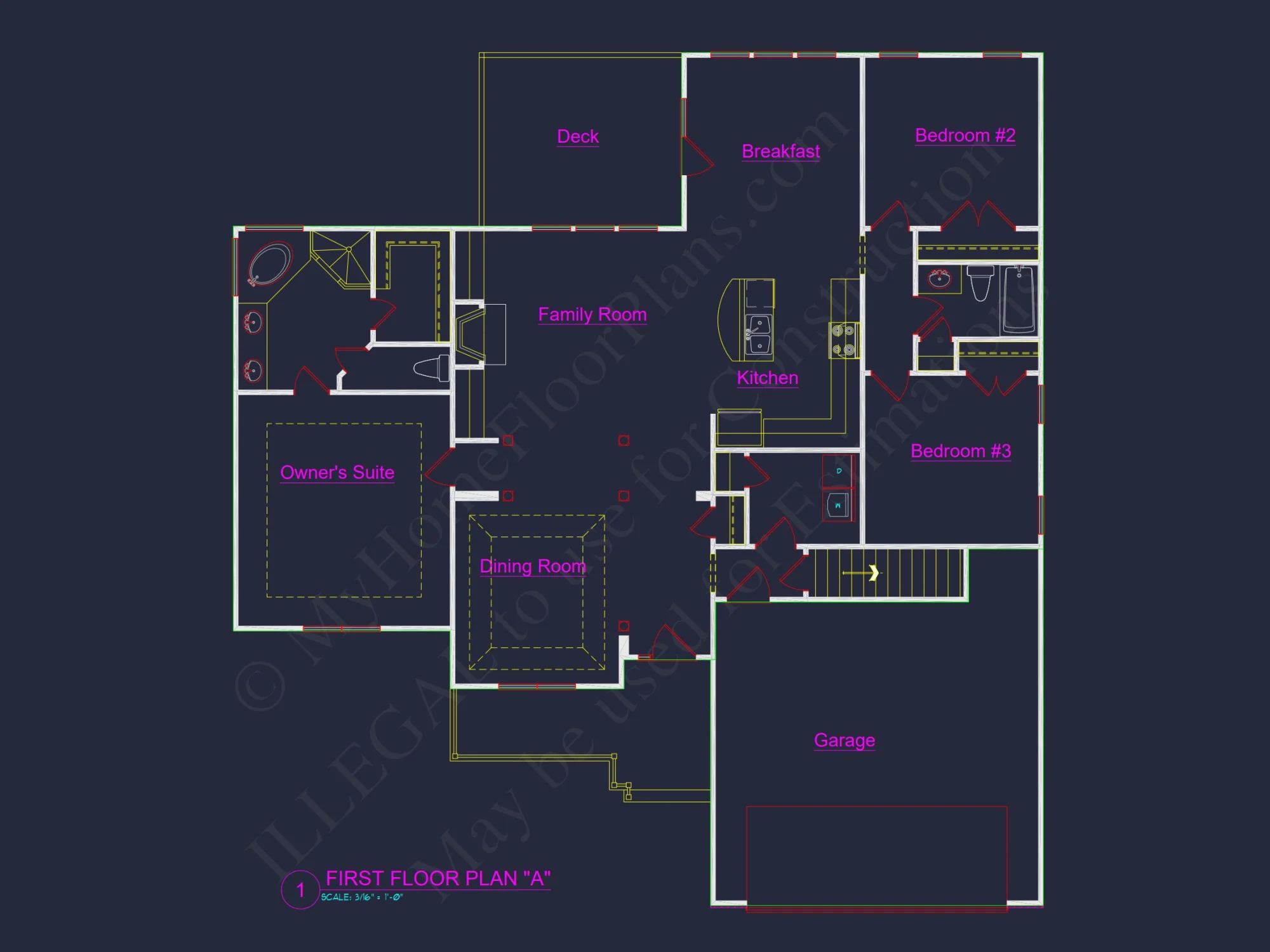 Elegant house Plan with 3 Bedrooms