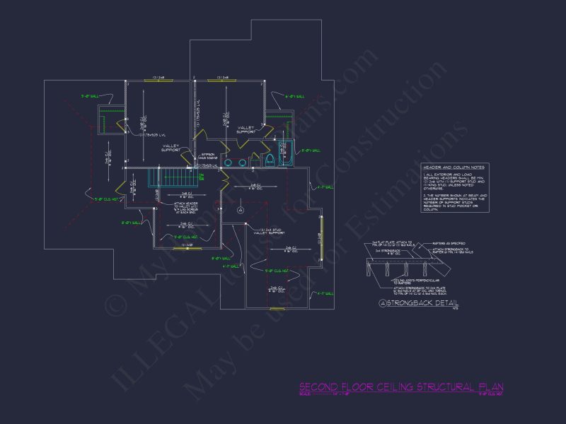Elegant house Plan with 3 Bedrooms, CAD Blueprint, and Vaulted Designs