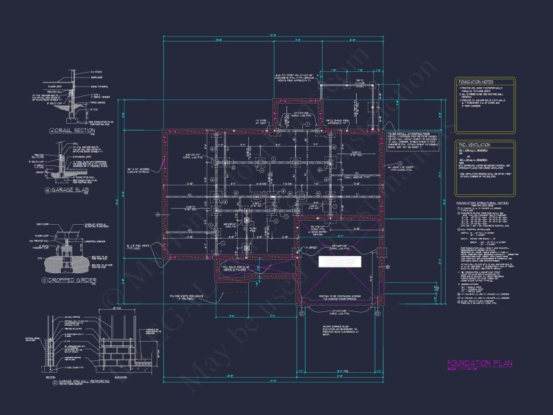 Elegant house Plan with 3 Bedrooms, CAD Blueprint, and Vaulted Designs