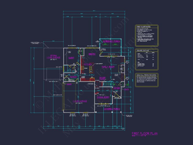 Elegant house Plan with 3 Floors, Blueprint & CAD Design