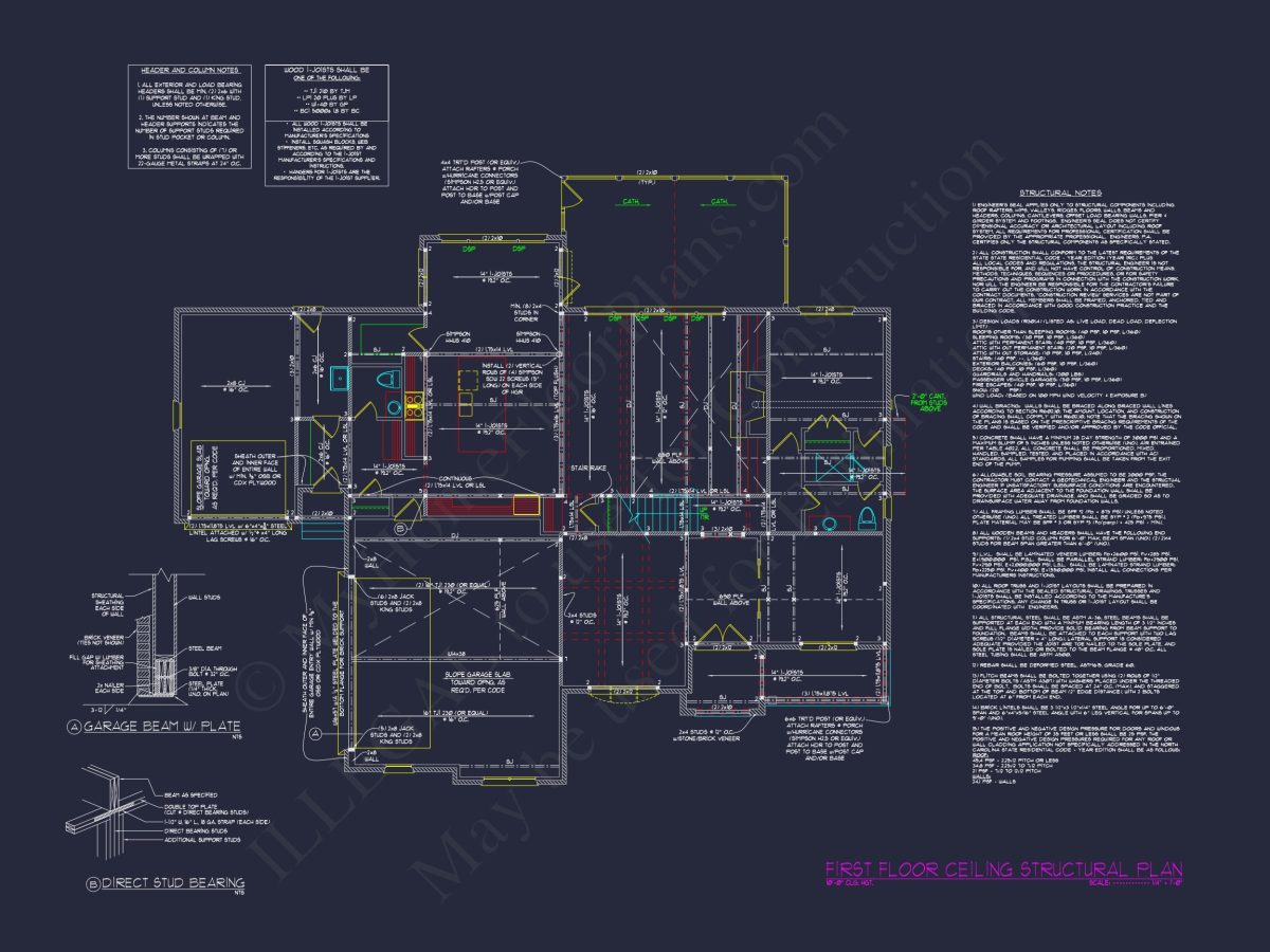 Elegant house Plan with 3 Floors, CAD Blueprints & Design